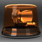 Amber market Beacon with rotator