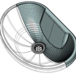 Vacuum formed caravan sink for ESP/Explorer Caravans Group (design, 3D modelling)